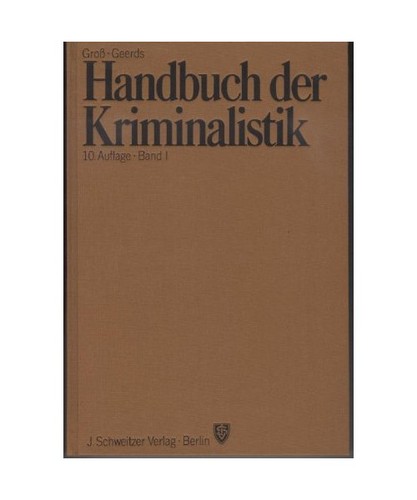 Handbuch der kriminalistik - handbuch,