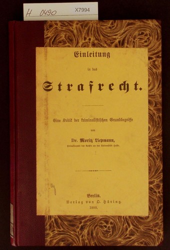 Einleitung das strafrecht - das,