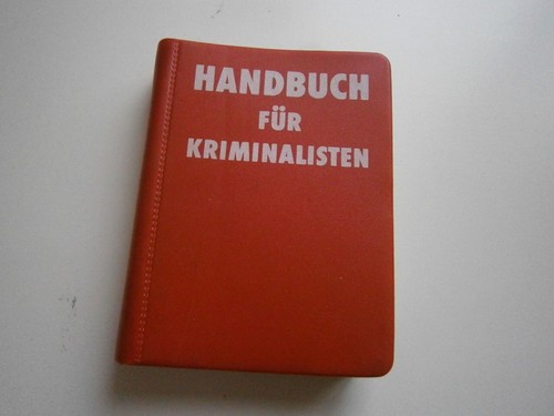 Handbuch für kriminalisten - "handbuch,
