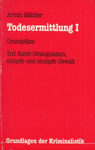 Buch todesermittlung armin - todesermittlung, i,